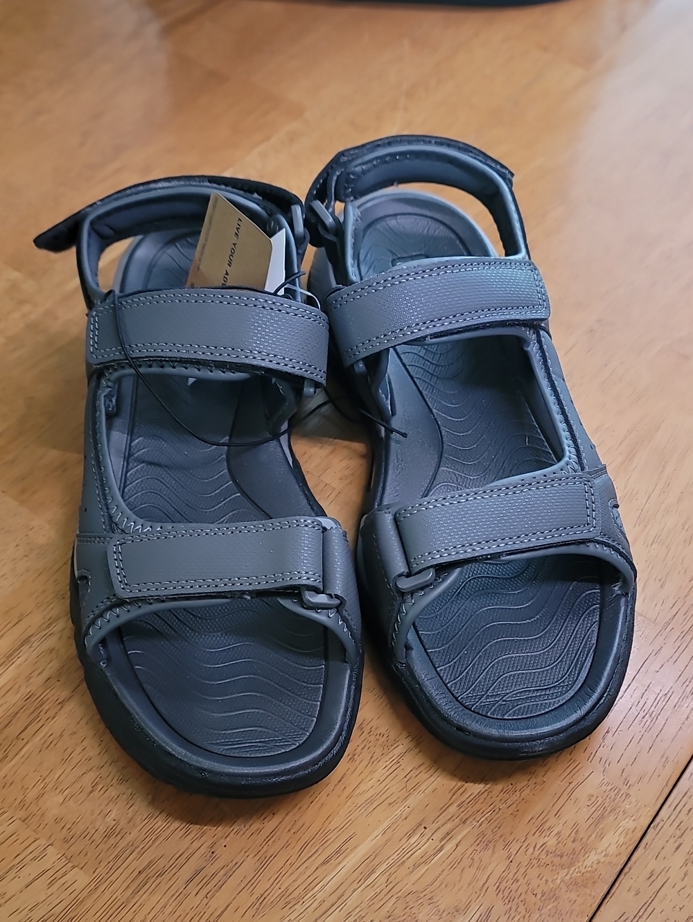 Eddie Bauer - Gray Adjustable Sport Sandals